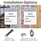 Signmission Door Clearance _ Feet _ Inches, 12 in W x Rectangle, Plastic OS-2PACK-NS-P-1218-V-11479 - alternate 6